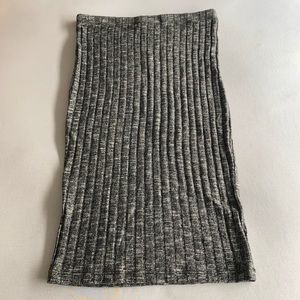 Salt and pepper bodycon midi skirt